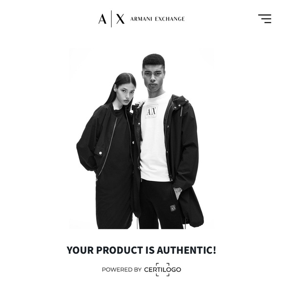 Armani Exchange embroidered red crew sweater - Picture 8 of 15